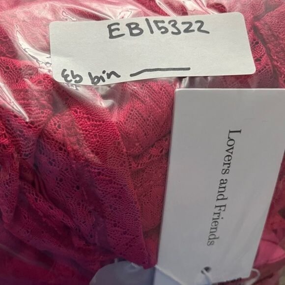 Lovers and friends Sharon hot pink cut out sleeveless jumpsuit size XL chevron - Picture 12 of 12